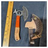 New LMK handmade Damascus steel hatchet/tomahawk w