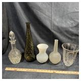 Decorative Glassware Group (5 pcs)