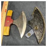 Damascus Steel ULU Skinner Knife ï¿½ Alaskan Style