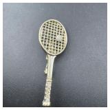 Tennis Racket Pin - As shown.