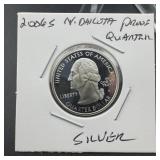 2006-S North Dakota Silver Proof State Quarter