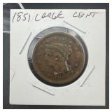 1851 Large Cent