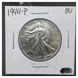 1944 Walking Liberty Silver Half Dollar BU