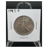 1945-p Walking Liberty Silver Half Dollar - Philad