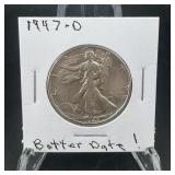 1947-d Walking Liberty Silver Half Dollar - Denver