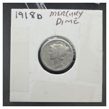 1918-D Mercury Silver Dime