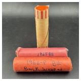 (3ï¿½ Bid) 1965, 1966 & 1967 Lincoln Cent Rolls ï¿½ Bu