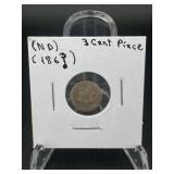 1866 Three-cent Nickel ï¿½ Early Year Example Of The