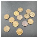 Early Lincoln Wheat Cent Lot ï¿½ Mixed lot of early