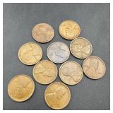 (9) 1909 Lincoln Wheat Cent Lot ï¿½ Small group of