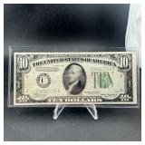 1934-a $10 Federal Reserve Note; Alexander Hamilto
