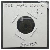 1866 Hong Kong 1 Mil Bronze