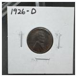 1926-D Lincoln Wheat Cent ï¿½ Lincoln Wheat Cent