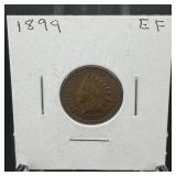 1899 Indian Head Cent ï¿½ Extra Fine (ef). Attractiv
