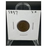 1897 Indian Head Cent ï¿½ Xf. Nice Mid?grade Example