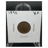 1896 Indian Head Cent ï¿½ Xf. Even Brown Color With