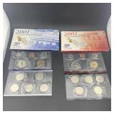 2001 United States Mint Uncirculated Coin Set; Ori