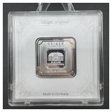 1 oz Geiger Silver Bar in Assay .999 Premium