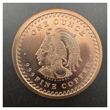 1 oz Aztec Copper Round