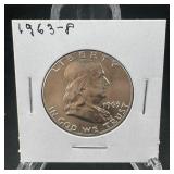 1963 Benjamin Franklin Silver Half Dollar - Philad