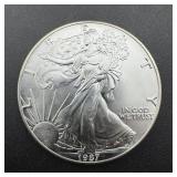 1987 American Silver Eagle ï¿½ $1 One Troy Ounce .99