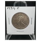 1934 Walking Liberty Silver Half Dollar ï¿½ Philadel