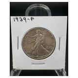 1939 Walking Liberty Silver Half Dollar ï¿½ Strong D