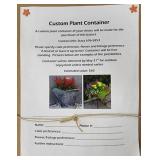 'custom Plant Container'