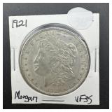1921 Morgan Silver Dollar VF35