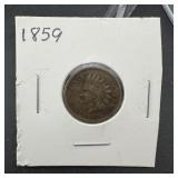 1859 Indian Head Cent Penny
