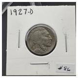 1927-D Buffalo Nickel - beautiful coin & detail