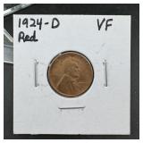 1924-D Lincoln Wheat Cent ï¿½ Red