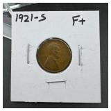 1921-S Lincoln Wheat Cent