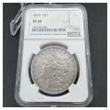 1899 Morgan Silver Dollar NGC VF30 90% Silver
