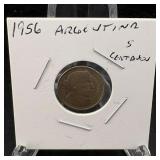 1956 Argentina  5 Centavos