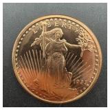 1 oz Copper Round 1933 Saint-Gaudens Gold Dollar D