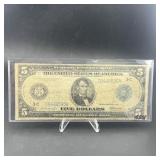 1914 $5 Federal Reserve Note Chicago District (3-C