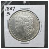 1887-S Morgan Silver Dollar