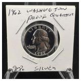 1962 Washington Silver Quarter
