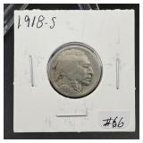 1918-S Buffalo Nickel