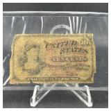 1869 10ï¿½ Fourth Issue Fractional Currency Fr.1261