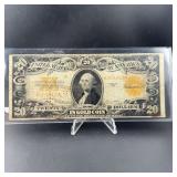 1922 $20 Gold Certificate Large Note K32343619