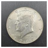 1967 Kennedy Silver Half Dollar (40%)