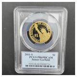 James A Garfield - 2011 S Presidential $1 Set PCGS