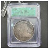 1797 Draped Bust Silver Dollar 10 Stars Left 6 Rig