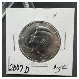 2007-D Kennedy Half Dollar