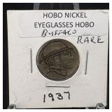 1937 Real Hobo Buffalo Nickel *rare*; Higher Grade