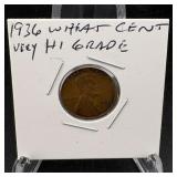 1936 Wheat Cent Hi Grade