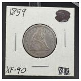 Seated Liberty Silver Quarter 90% Silver