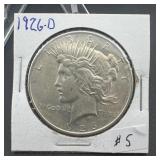 1926-d Peace Dollar, Nice Condition, 90% Silver